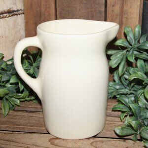 Shabby VTG Primitive Farmhouse Crazed Stoneware Crock Pitcher
